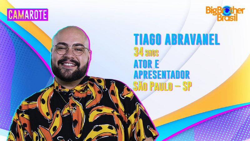 Tiago Abravanel está no BBB 22 - Foto: Reprodução / Globo