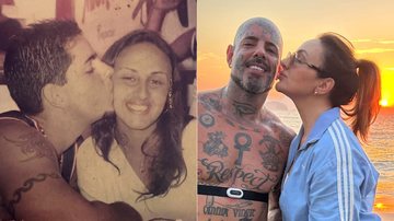 Tico Santta Cruz se declarou para a esposa nas redes sociais - Foto: Reprodução/ Instagram@ticostacruz e @lucianastacruz