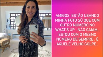 Ticiana Villas Boas alertou público sobre golpe usando seu nome - Foto: Reprodução / Instagram
