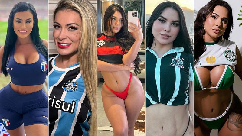 Criadoras de conteúdo posaram com a camisa dos seus times do coração - Foto: Reprodução/ Instagram