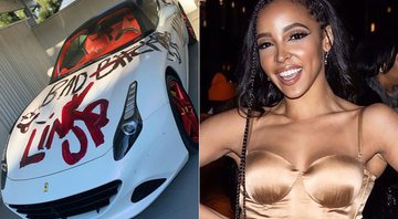 Rapper Tinashe pixou Ferrari e foi criticada por internautas - Foto: Reprodução/ Instagram