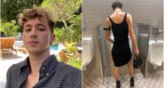 Troye Sivan usou vestido preto ao participar do MET Gala - Foto: Reprodução / Twitter