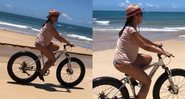 Túlio Gadêlha compartilha vídeo de Fátima Bernardes pedalando - Reprodução/Instagram@tulio.gadelha