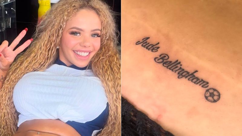 Tyffany Santos ganhou R$ 53 mil para tatuar nome de jogador - Foto: Divulgação