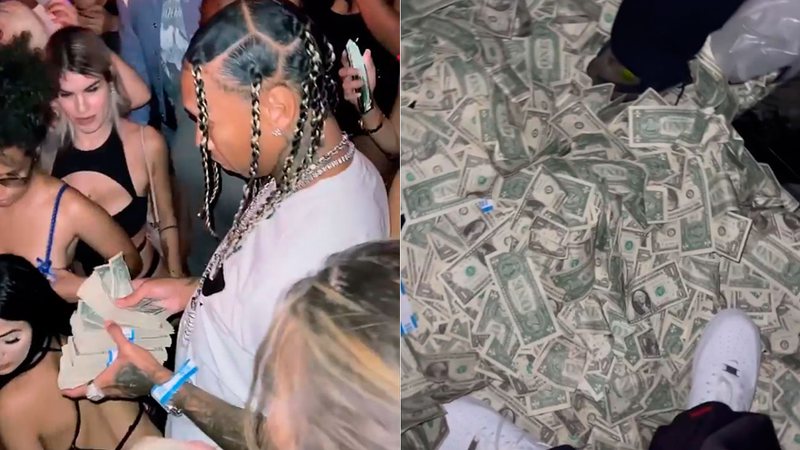 Tyga fez chover dólares em clube de strip-tease nos EUA - Foto: Reprodução/ Instagram@tyga