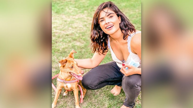 Vanessa Giácomo e seu novo pet - Reprodução/Instagram@vanessagiacomo