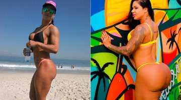 Vanessa Ataídes antes e depois de conquistar o corpo atual e 126 cm de bumbum - Foto: Arquivo Pessoal e Bruno de Jesus