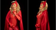 Vera Fischer nos trajes da Feiticeira Escarlate, personagem da Marvel - Foto: Reprodução / Instagram@verafischeroficial