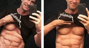 Victor ainda comentou sobre as taxas baixas de gordura em seu corpo - Reprodução/Instagram/@victorscenes