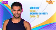 Vinicius está no grupo Pipoca no BBB 22 - Foto: Reprodução / Globo