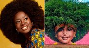 Viola Davis ficou encantada com a arte do brasileiro Fábio Gomes Trindade - Foto: Reprodução/ Instagram