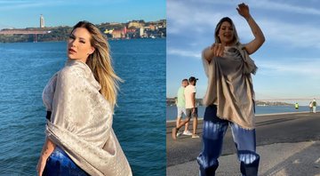 Influenciadora publicou vídeo em que aparece dançando em Lisboa - Reprodução/Instagram/@virginia