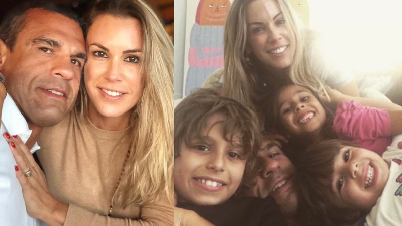 Vito e Joana são casados desde 2003 e são pais de três filhos - Foto: Reprodução / Instagram @vitorbelfort