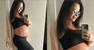 Viviane Araújo exibe barrigão da reta final da gravidez em selfie - Foto: Reprodução / Instagram