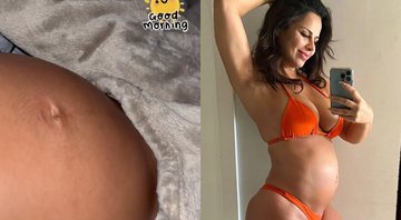 Viviane Araújo compartilha vídeo de bebê mexendo em sua barriga - Foto: Reprodução / Instagram