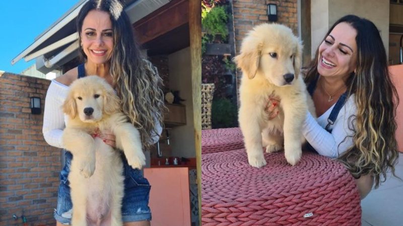 Viviane Araujo com seu pet, Dom - Foto: Reprodução / Instagram @araujovivianne
