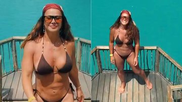 Viviane Araújo postou vídeo de biquíni e pediu o fim do frio