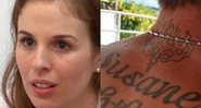 Um "admirador" de Suzane Von Richthofen viralizou na web ao fazer tatuagem em homenagem a ela - Foto: Reprodução / Instagram @vemebuscarhebe / RecordTV