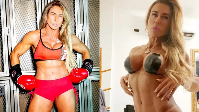 Fisiculturista Andréa Sunshine é conhecida como "Vovó Fitness" - Foto: Reprodução / Instagram
