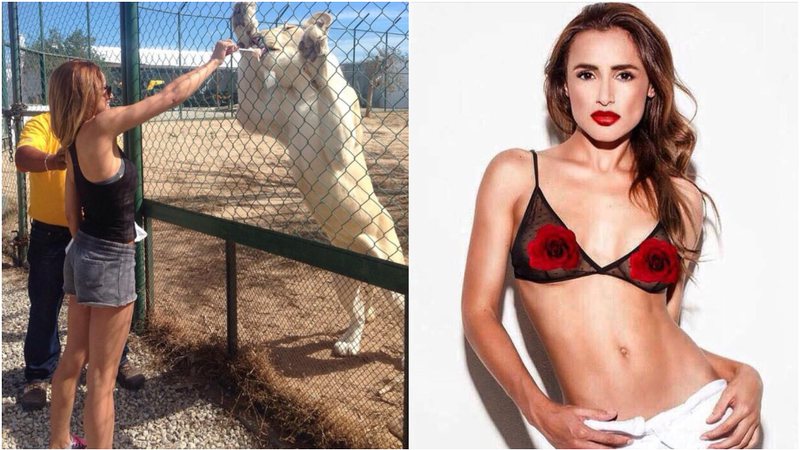 Wanessa Moura foi criticada por alimentar animal no zoológico - Foto: Reprodução / Instagram