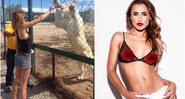 Wanessa Moura foi criticada por alimentar animal no zoológico - Foto: Reprodução / Instagram