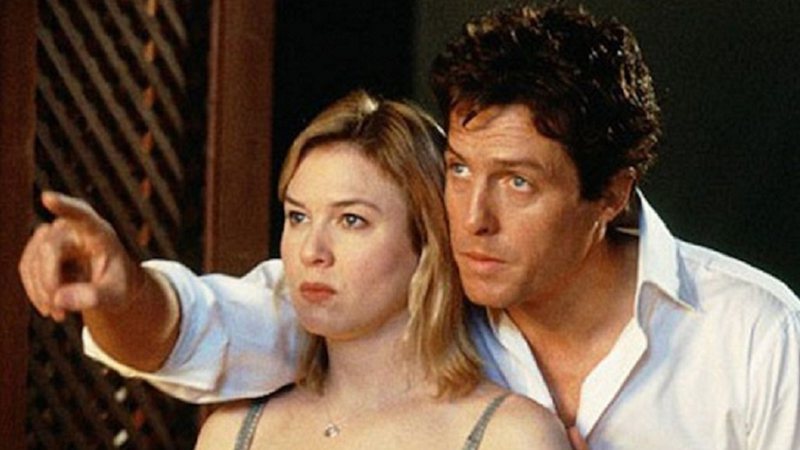 Reprodução/Universal Pictures - Renee Zellweger e Hugh Grant em cena de O Diário de Bridget Jones, de 2001