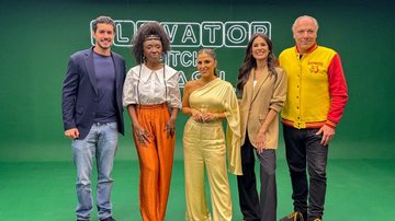 João Brasio recebeu empresários e convidados na estreia do Elevator Pitch Brasil, da Record News - Reprodução Instagram
