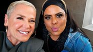 Juju Bonita, da RedeTV!, posa nos bastidores de entrevista com Xuxa Meneghel - Foto: Divulgação