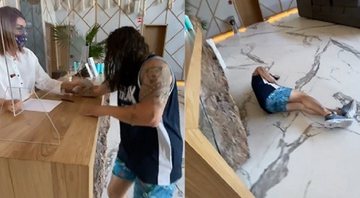 Whindersson Nunes faz brincadeira com funcionária de hotel no México - Reprodução/Instagram