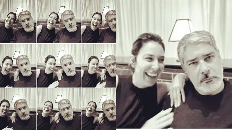 William Bonner compartilha selfies com Natasha Dantas e diverte internautas - Foto: Reprodução / Instagram