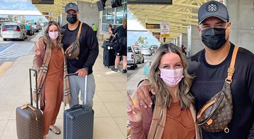 Carla Perez e Xanddy em aeroporto - Reprodução/Instagram@carlaperez