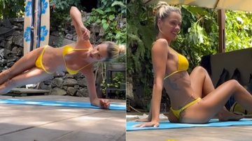 Yasmin Brunet mostrou treino de biquíni em vídeo