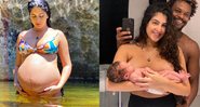 Yasmin comentou que se passaram 12 horas após o rompimento da bolsa e que precisou induzir o parto - Reprodução/Instagram