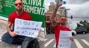 Yuri Bonotto fez vídeo trabalhando na rua após fim do programa de Eliana - Foto: Reprodução/ Instagram@yuribonotto.oficial