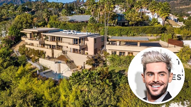 Zac Efron e sua mansão em Los Angeles - Reprodução/Instagram