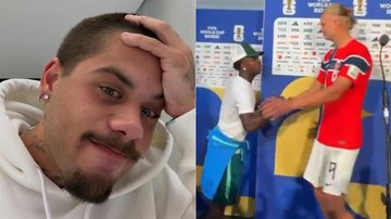 Zé Felipe se revoltou ao ver vídeo de Vini Jr. e Haaland