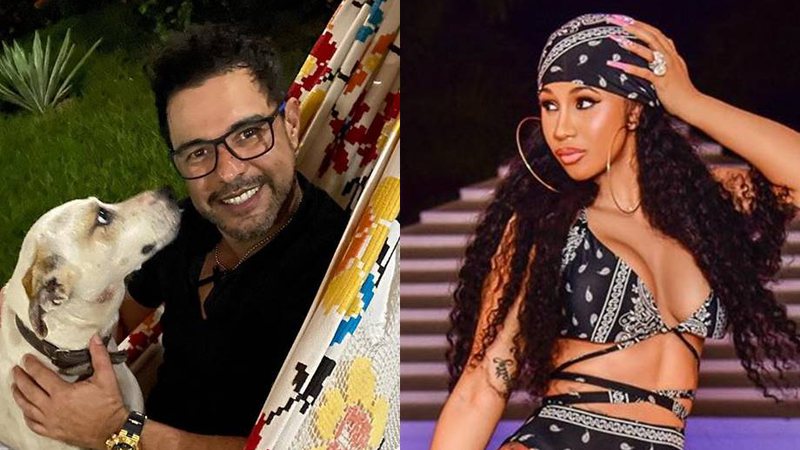 "Toparia uma parceria", diz Zezé di Camargo ao reagir a vídeo de Cardi B cantando sua música - Foto: Reprodução / Instagram