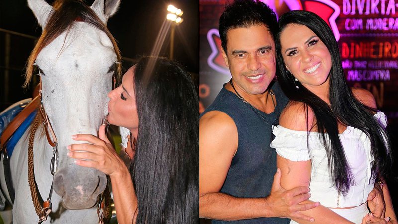 Graciele Lacerda ganhou cavalo de Zezé Di Camardo em seu aniversário - Foto: Reprodução/ Instagram