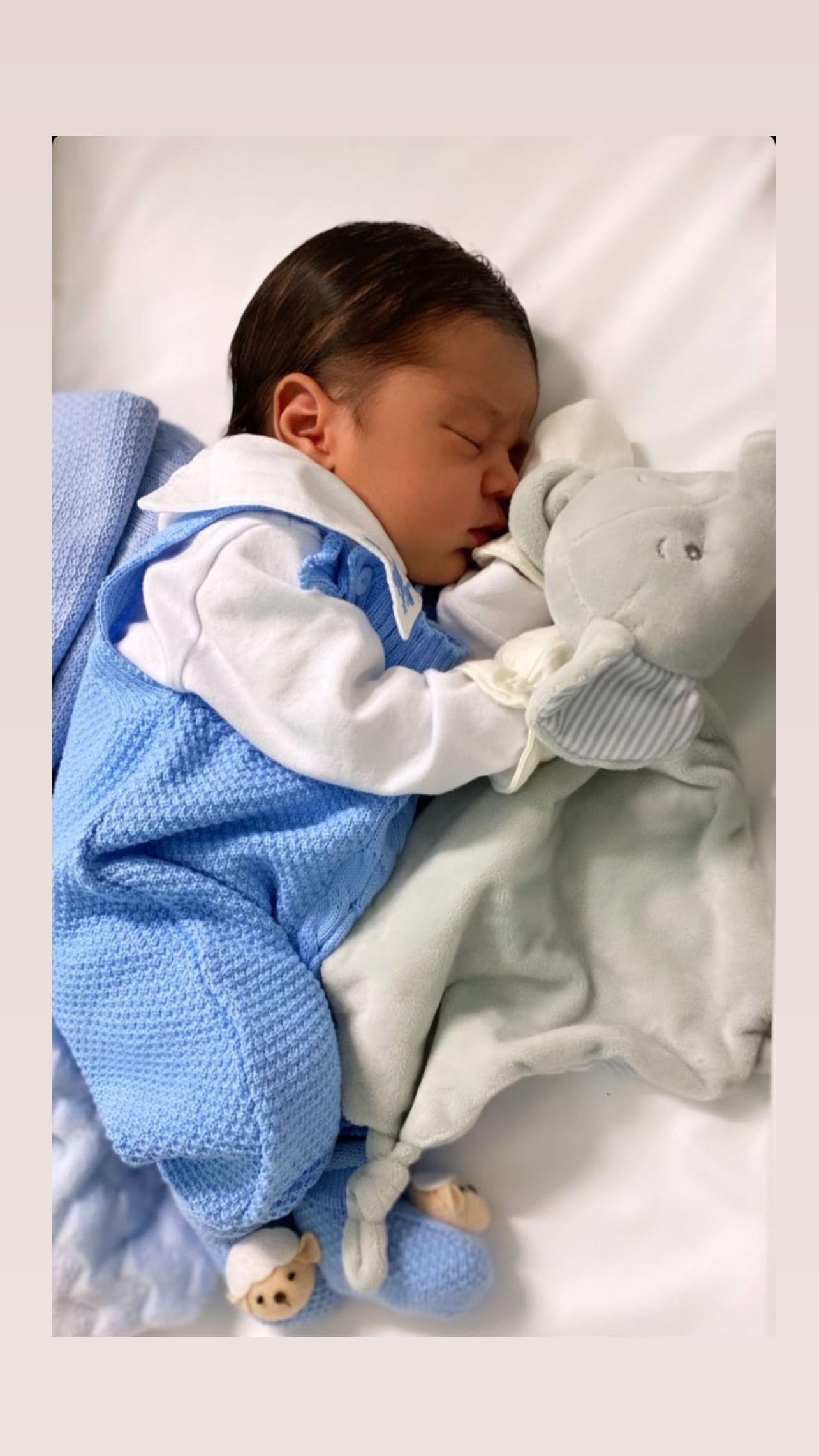 Antônio, filho de Leandrinho Costa, nasceu no fim de semana - Foto: Reprodução/Instagram