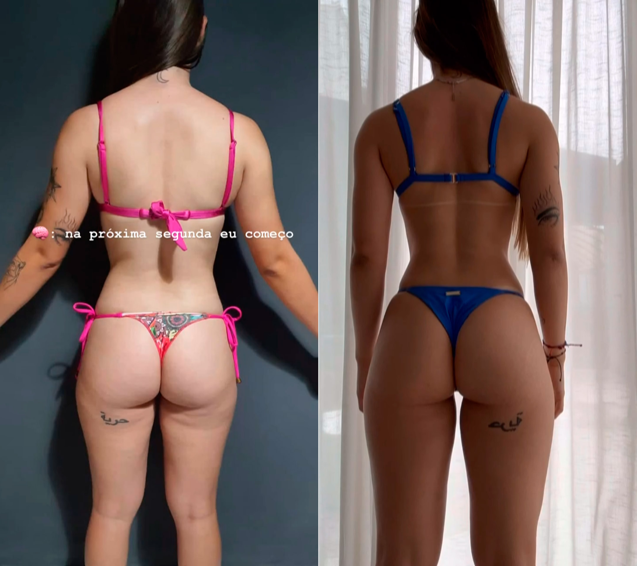 Agatha Sá mostrou evolução do corpo em quatro anos - Foto: Reprodução/ Instagram@agathasa