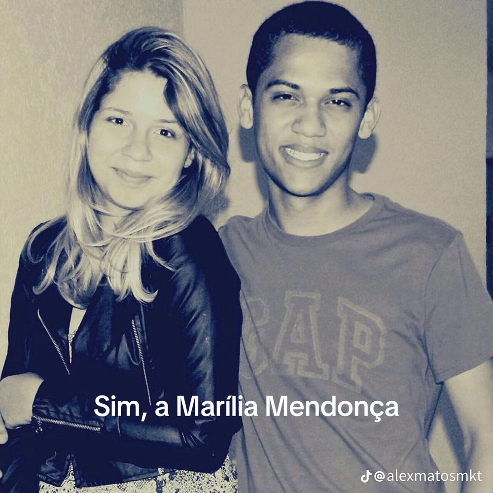 Alex Matos contou que Marília Mendonça foi sua primeira namorada - Foto: Reprodução/ Instagram@alexmatosmkt