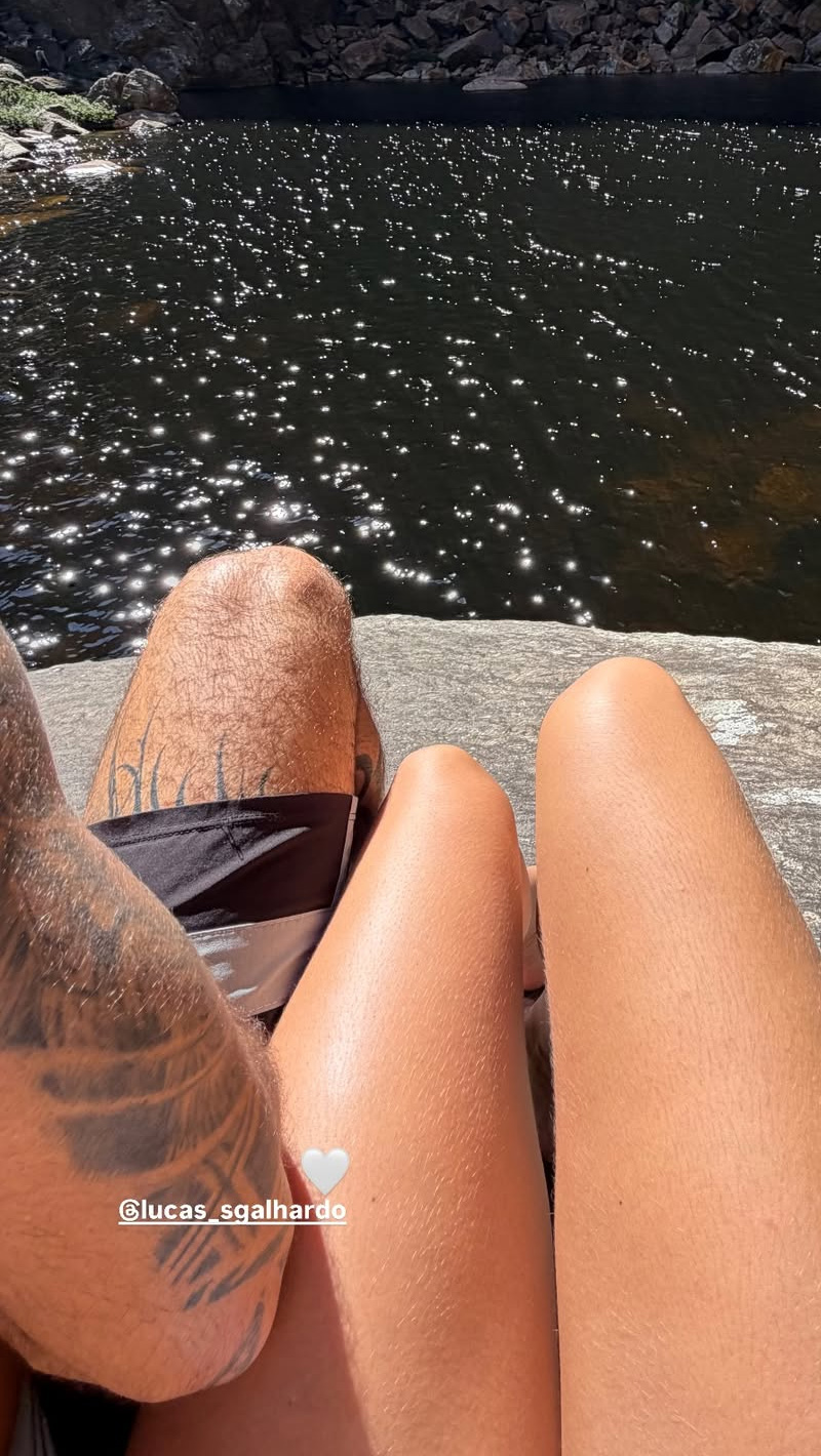 Ana Clara Winter mostrou passeio à cachoeira com o namorado - Foto: Reprodução/ Instagram@anaclarawinter