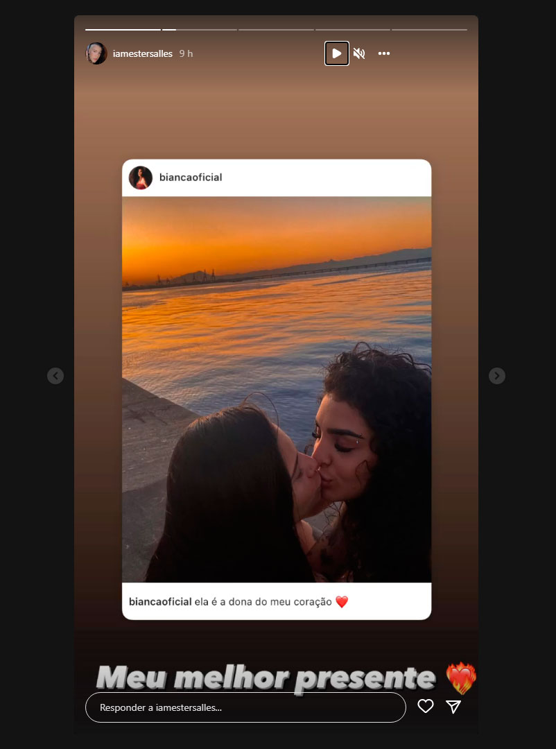 Ester Sales comentou postagem de Bianca no Instagram