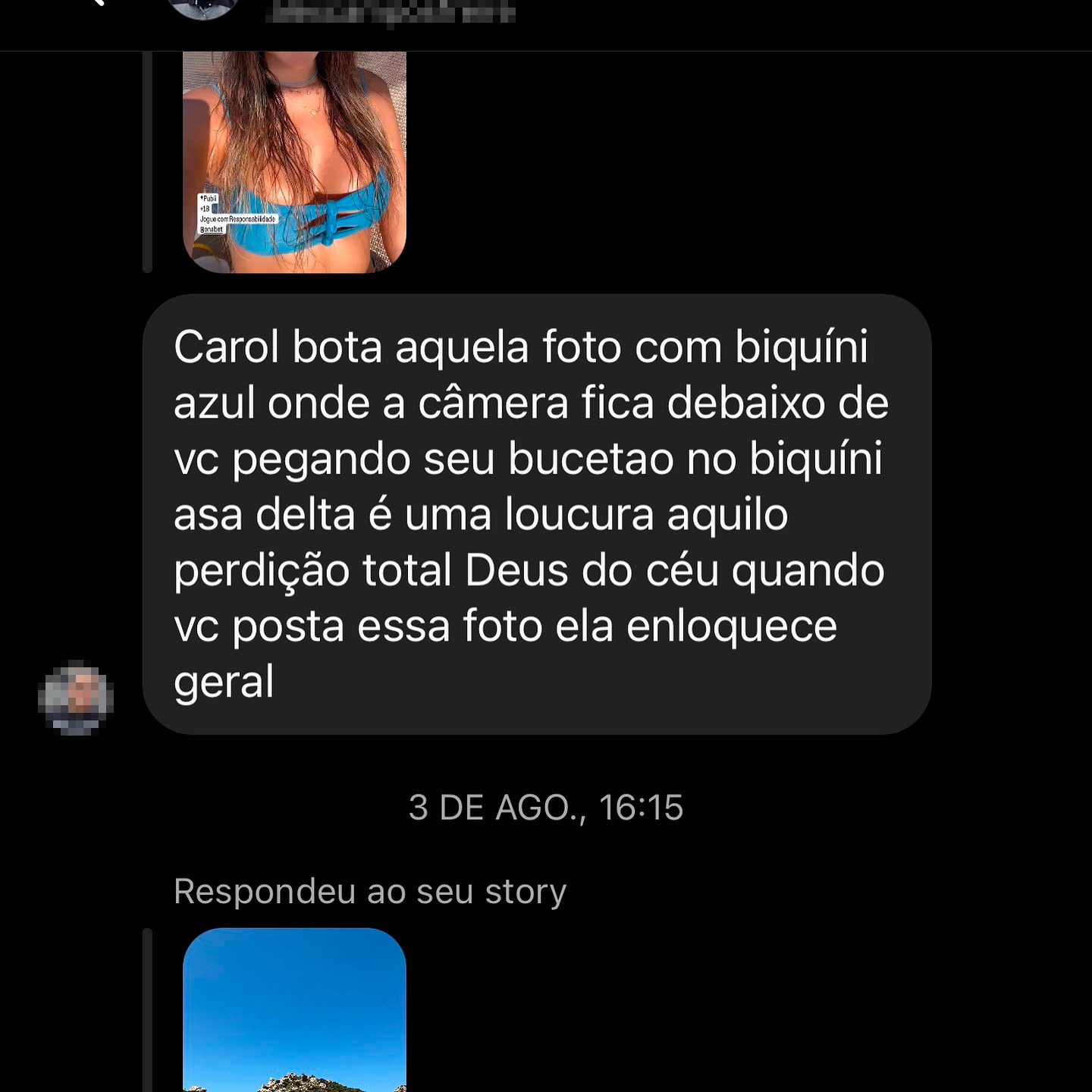 Carol Portaluppi pediu ajuda para denunciar seguidor após assédio - Foto: Reprodução/ Instagram@carolinaportaluppi