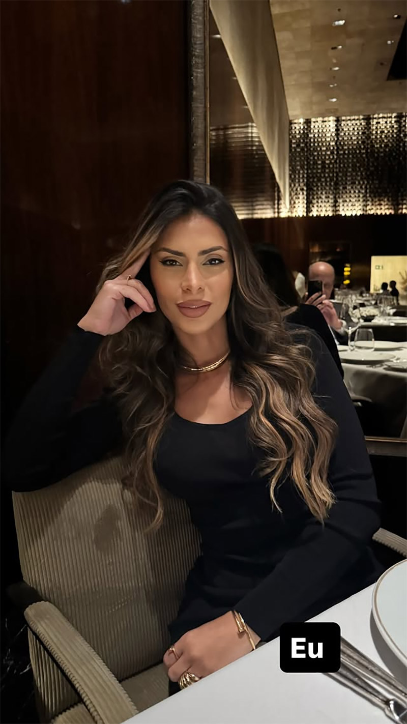 Clara Brasil mostrou aliança em jantar romântico com Del Nero - Foto: Reprodução/ Instagram@clarabrasiloficial