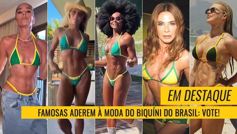 Famosos com biquíni do Brasil