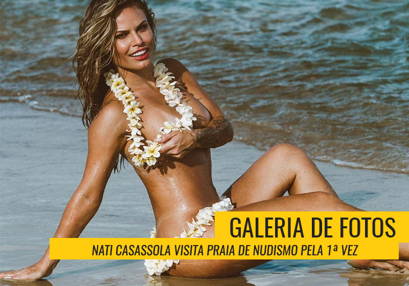 Ex-BBB Natália Casassola fotografou em praia de nudismo de Florianópolis – Foto: Carola Guglielmi | Beleza: Renata Xavier