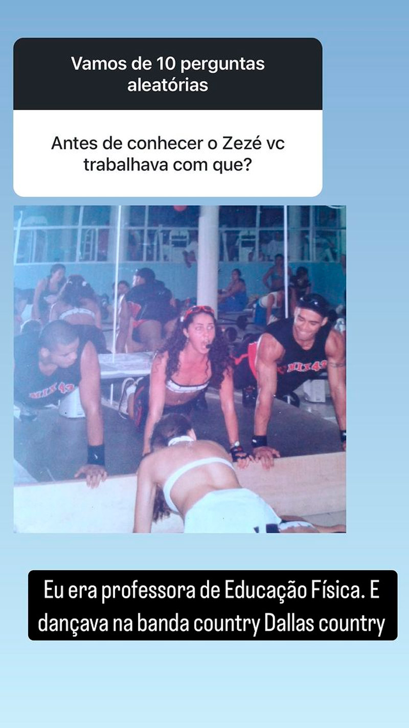 Graciele Lacerda postou foto antiga de quando era professora - Foto: Reprodução/ Instagram@gracielelacerdaoficial