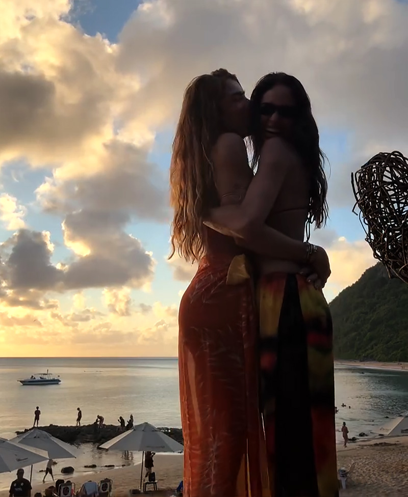 Grazi Massafera aproveitou sauna na floresta e dançou com Mari Beltrame - Foto: Reprodução/ Instagram@massafera e @maribeltrame_