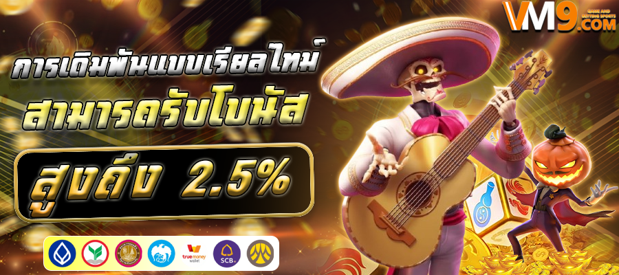 รับโบนัส 100% สำหรับการฝากครั้งแรก! ท้าทายโชคของคุณกับ vm9 เกมสล็อตแมชชีนที่มีจำนวนจำกัด คลิกเลย!